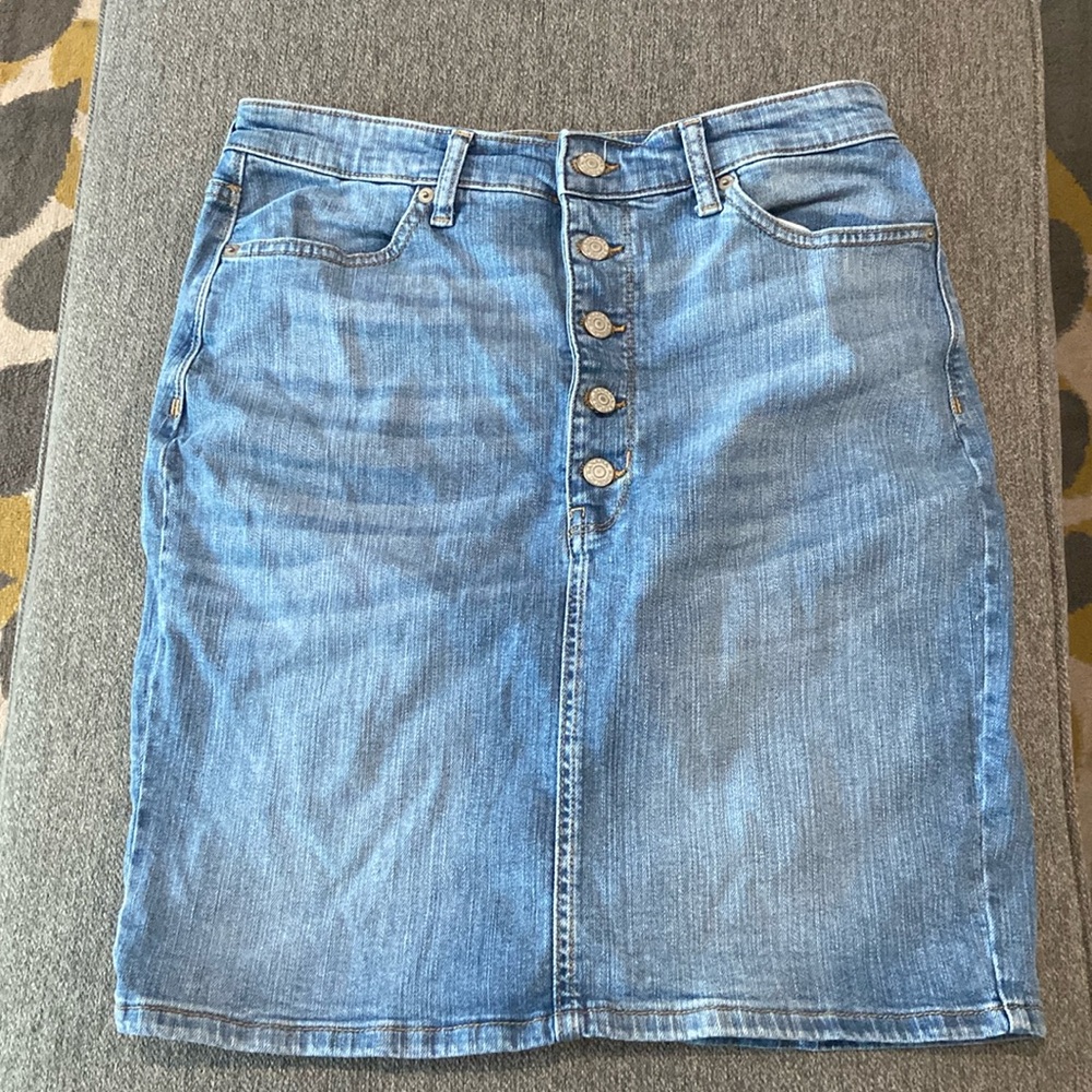 Banana republic jean skirt